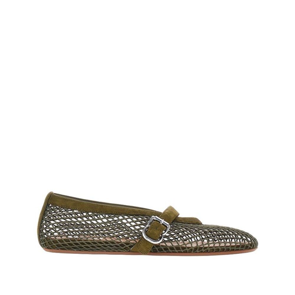 Alaia Women Fishnet Ballerina Flats